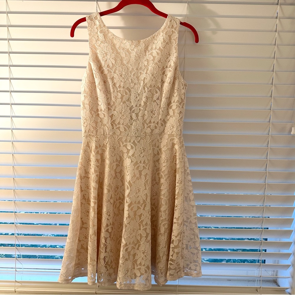 Ivory lace dress